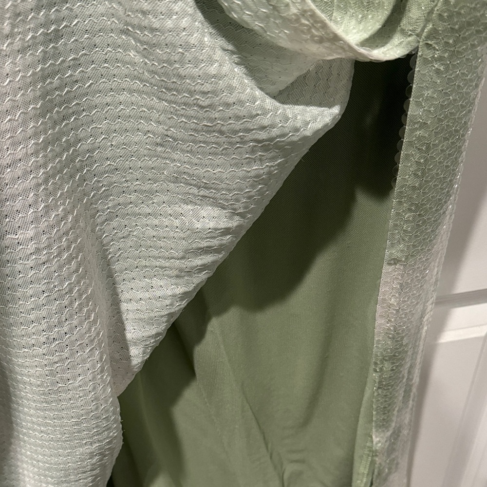 Caroline Constas Green and White Midi Dress - Picture 4 of 6